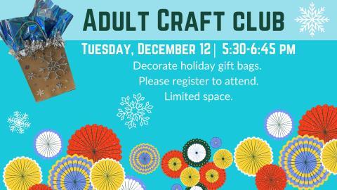 Adult craft gift bag