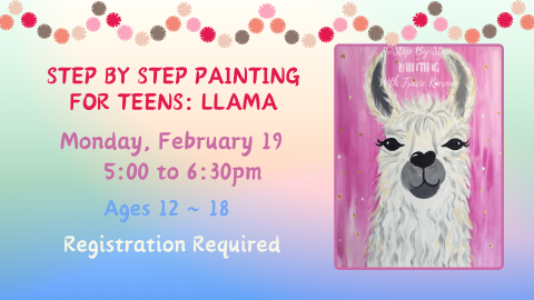 painting of llama