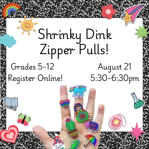 Shrinky Dink Zipper Pulls