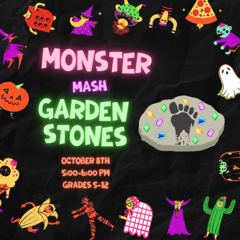 Monster Mash Garden Stones