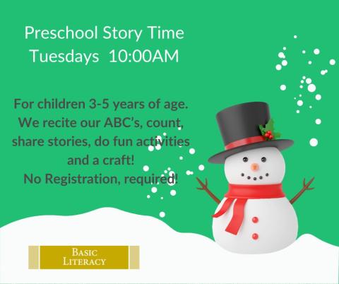 Preschool Story Time