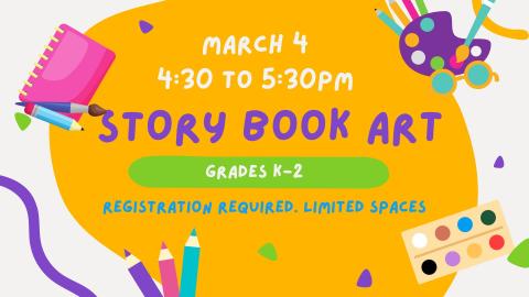 Storybook Art with art supplies