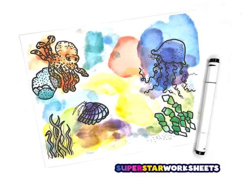 Reverse Coloring Art