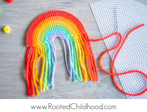 Rainbow Plastic Canvas