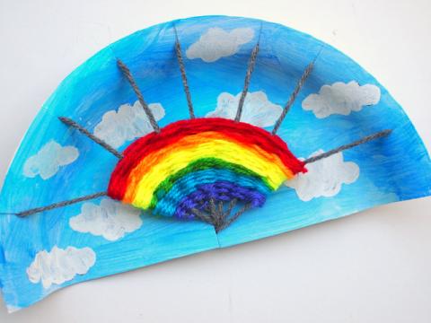 Rainbow Weaving Craft