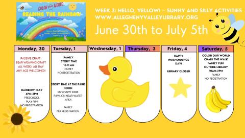 Weekly calendar