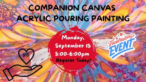 Companion Canvas Acrylic Pouring Painting