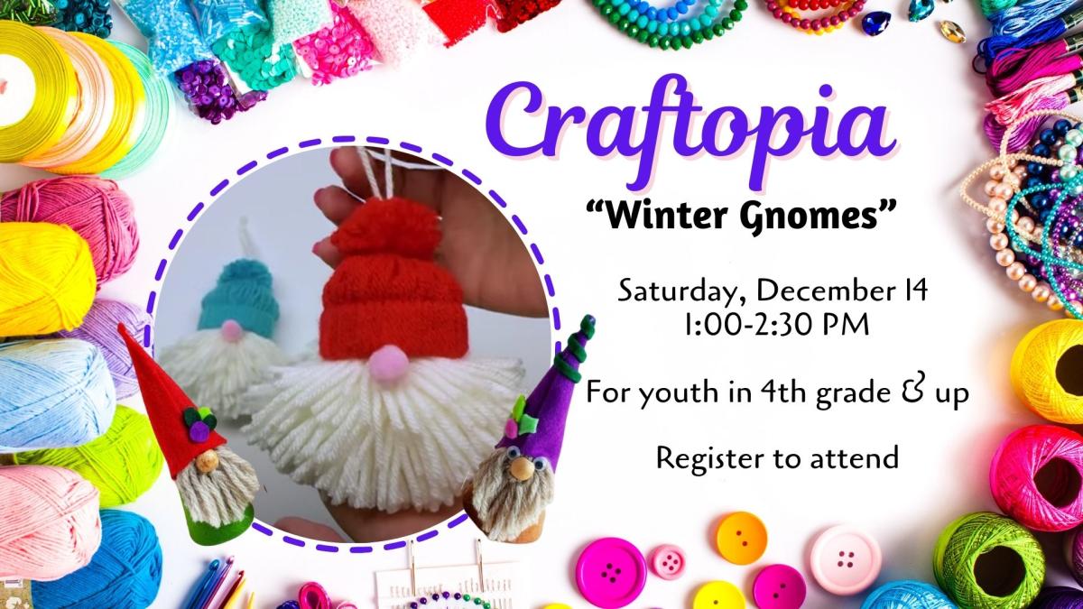 Craftopia program winter gnomes