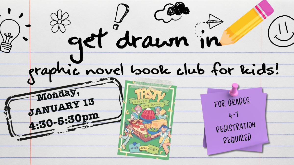 Get Drawn In Graphic Novel Book Club for Kids