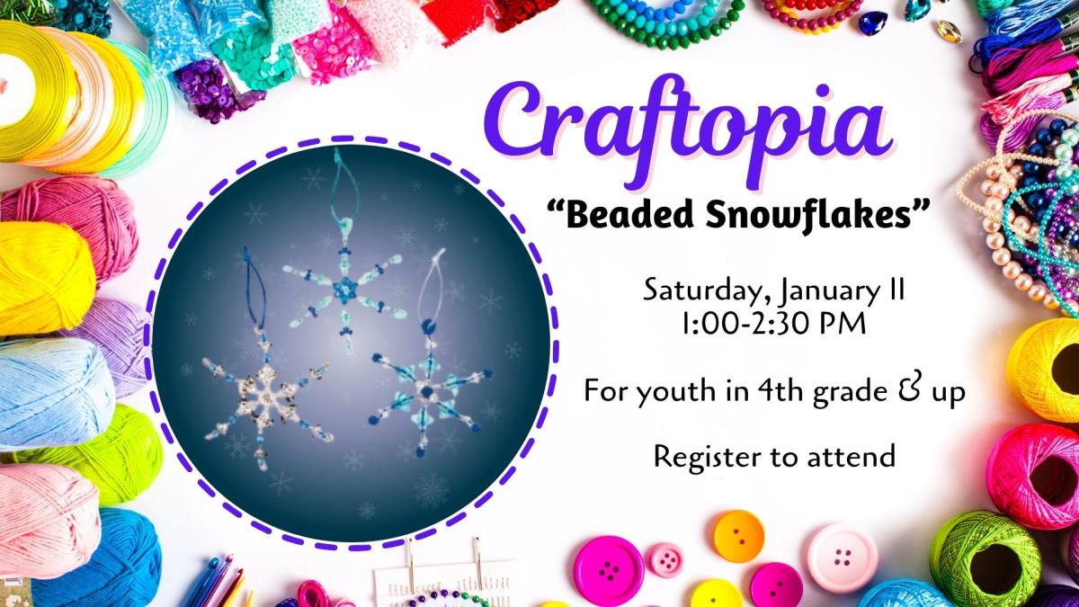 Craftopia Beaded Snowflakes