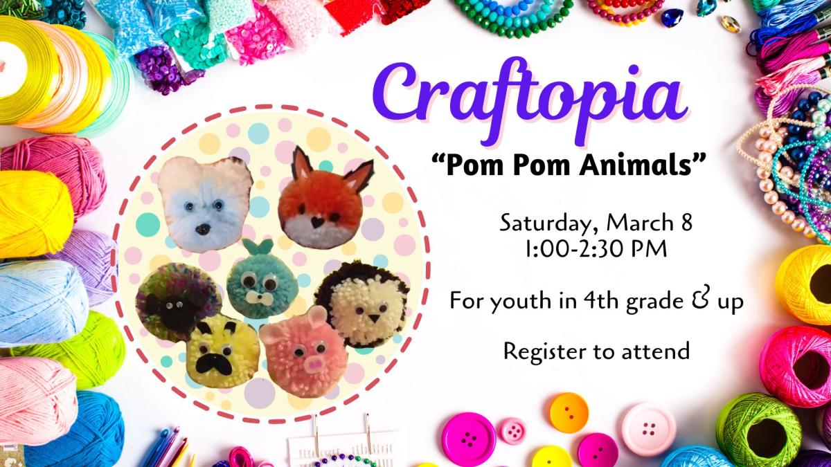 Craftopia Program Pom Pom Animals