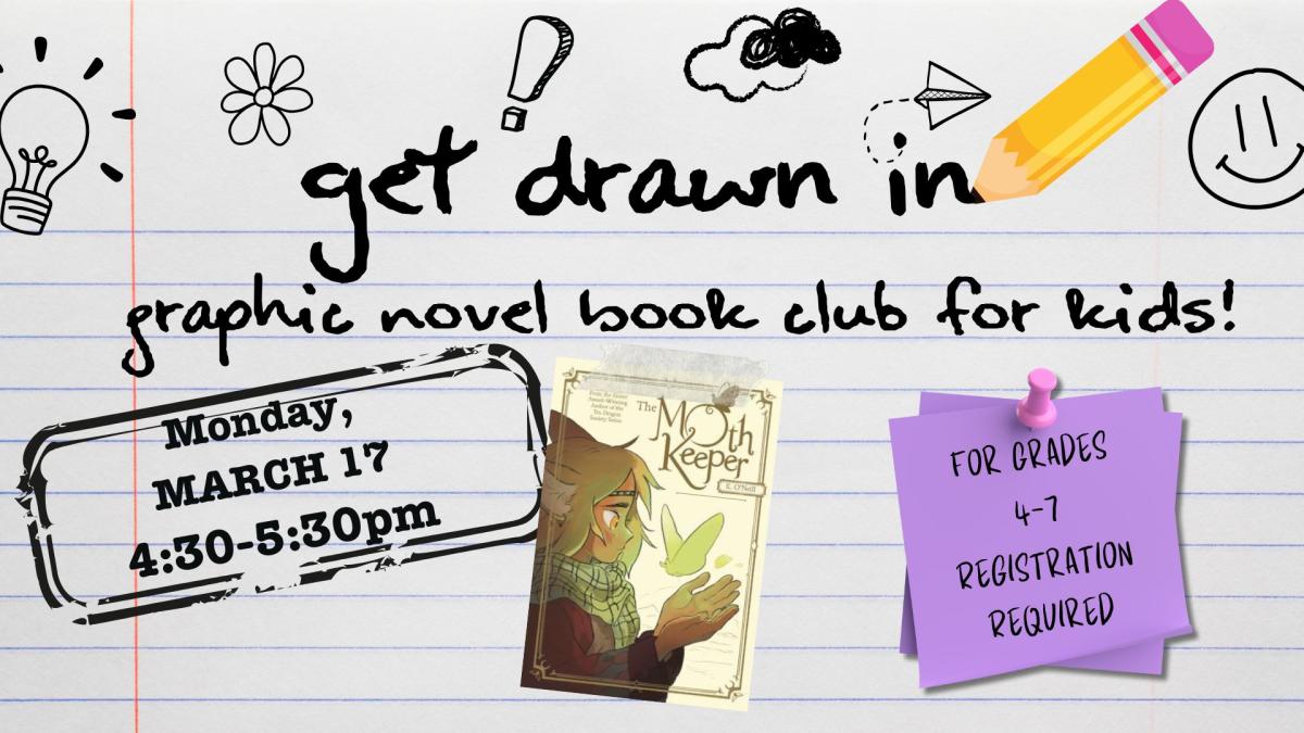 Get Drawn In: Graphic Novel Book Club for Kids