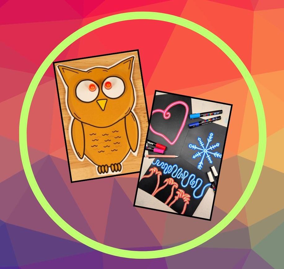 Light Up Owl and Neon Art program