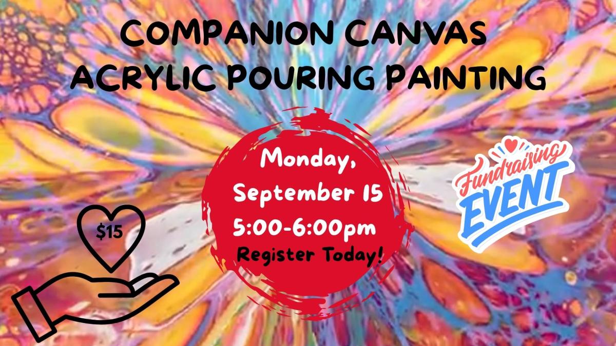 Companion Canvas Acrylic Pouring Painting