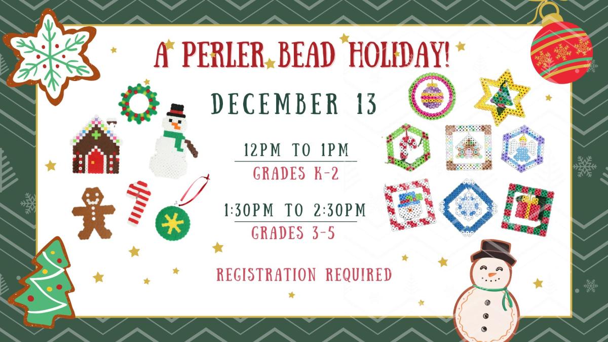 A Perler Bead Holiday program